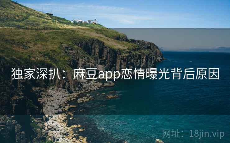 独家深扒：麻豆app恋情曝光背后原因