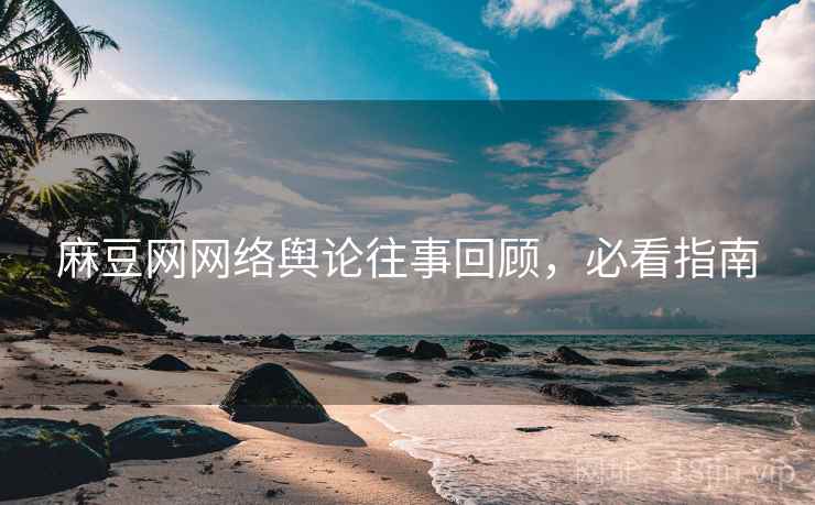 麻豆网网络舆论往事回顾，必看指南
