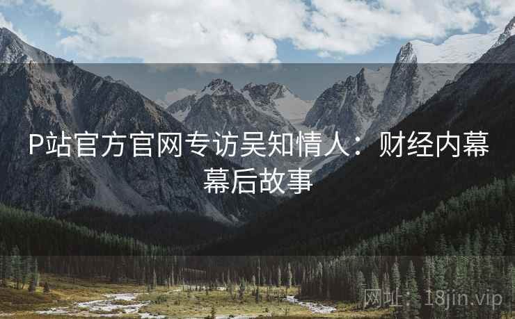 P站官方官网专访吴知情人：财经内幕幕后故事