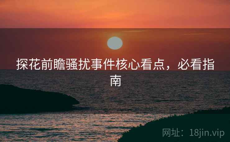 探花前瞻骚扰事件核心看点，必看指南