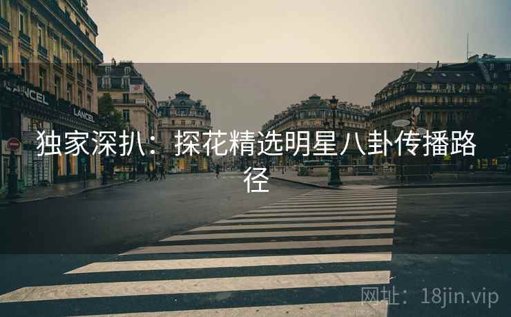 独家深扒：探花精选明星八卦传播路径